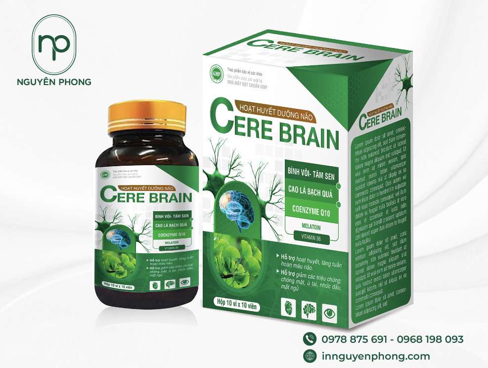 Mẫu hộp thuốc thực phẩm bổ não